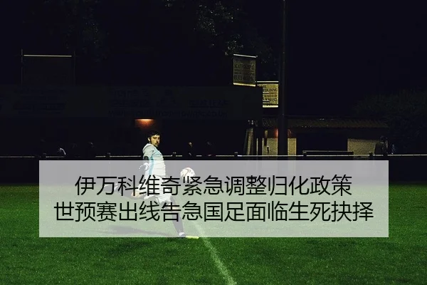 伊万科维奇紧急调整归化政策 世预赛出线告急国足面临生死抉择